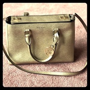 AUTHENTIC Henri Bendel gold bag